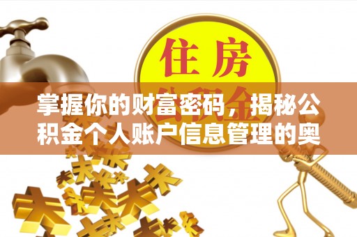 襄汾掌握你的财富密码，揭秘公积金个人账户信息管理的奥秘
