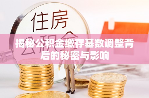 襄汾揭秘公积金缴存基数调整背后的秘密与影响