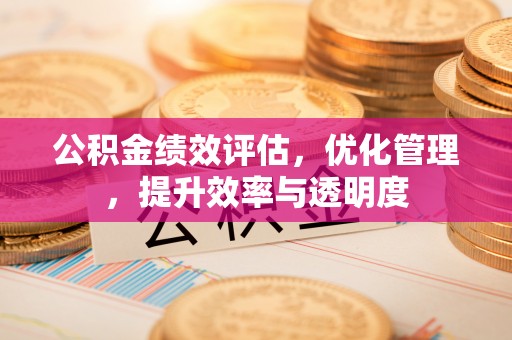 襄汾公积金绩效评估，优化管理，提升效率与透明度