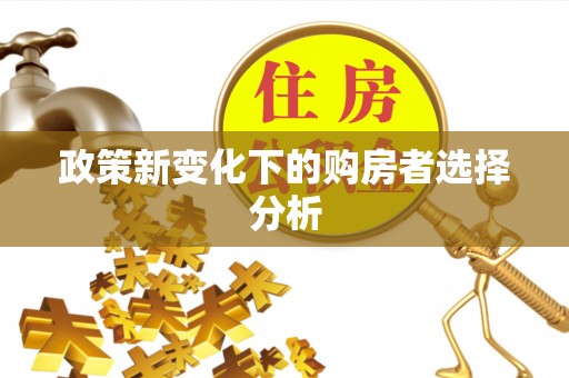 襄汾政策新变化下的购房者选择分析