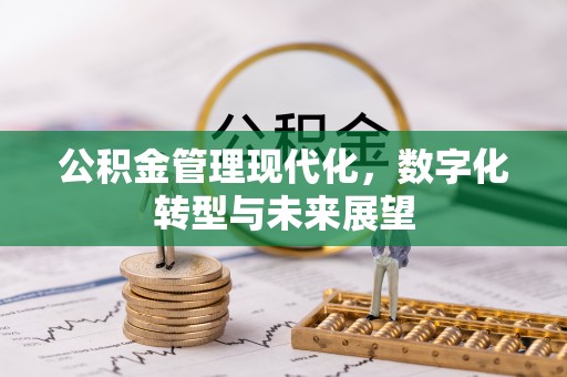 襄汾公积金管理现代化，数字化转型与未来展望
