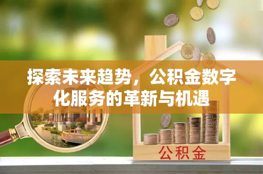 襄汾探索未来趋势，公积金数字化服务的革新与机遇