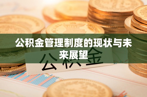 襄汾公积金管理制度的现状与未来展望